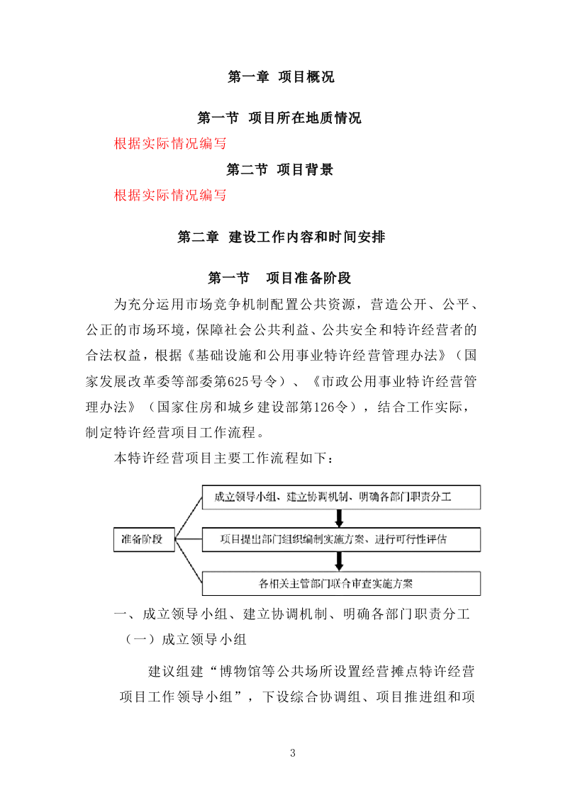 公共场所设置经营摊点特许经营项目方案（288）.docx 第3页