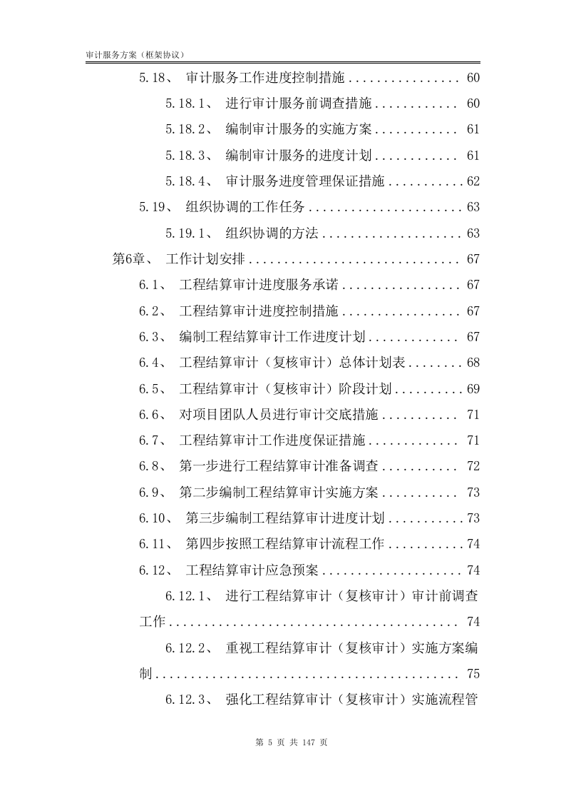 审计服务方案【框架协议】147.docx 第6页