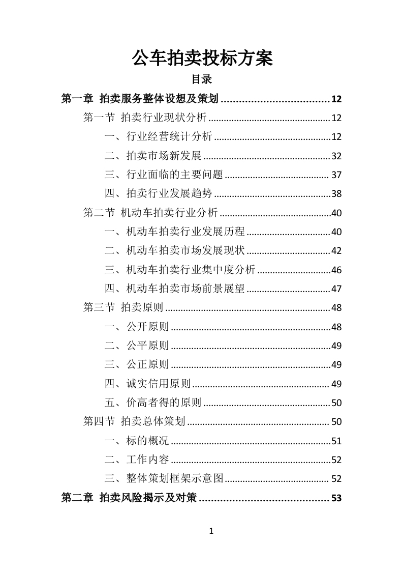 公车拍卖投标方案323页（2024年修订版）.docx 第1页