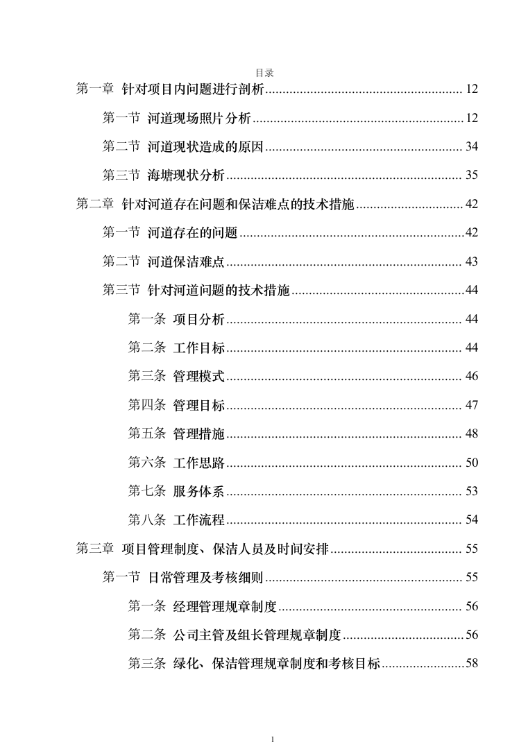河道保洁技术方案投标方案（384页）（2024年修订版）.docx 第1页