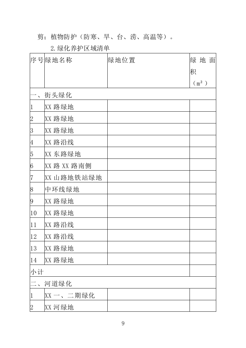 公共绿地绿化服务投标方案（391页）（2024年修订版）.docx 第9页