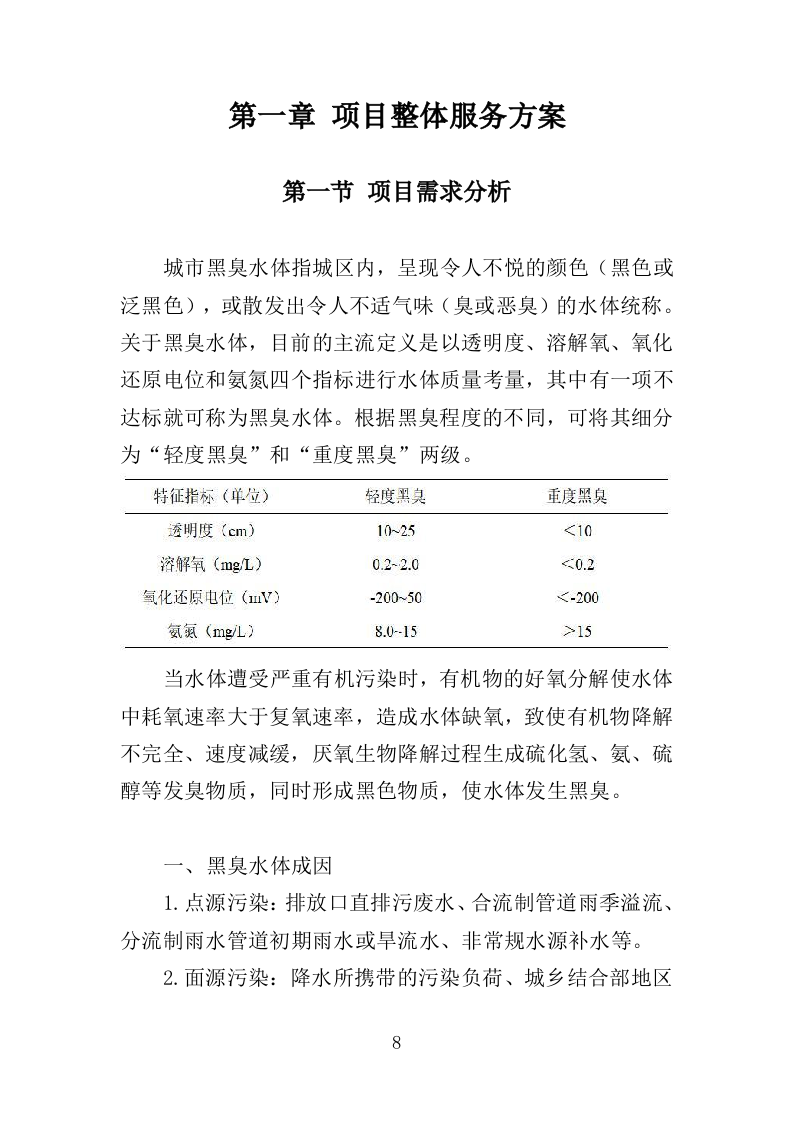 黑臭水体监测投标方案（345页）（2024年修订版）.docx 第8页