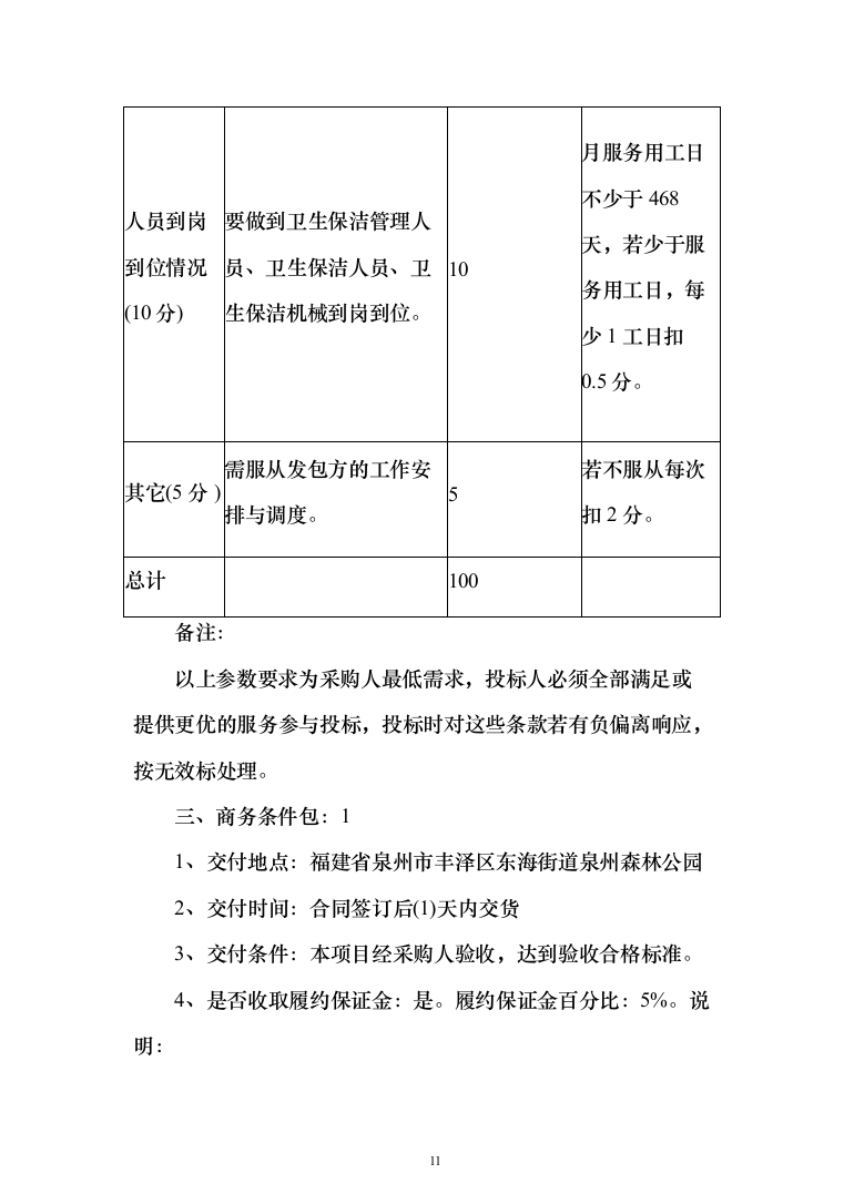 森林公园卫生保洁项目投标方案（260页）（2024年修订版）.docx 第11页