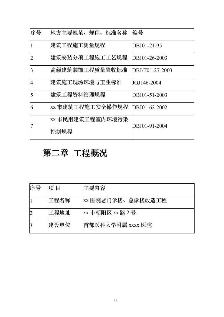 医院老门诊楼、急诊楼改造工程施工投标方案（492页）（2024年修订版）.docx 第12页