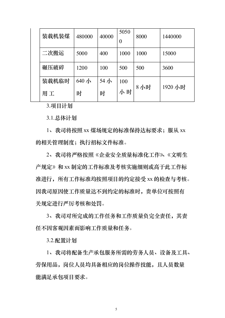 煤场收堆及倒运服务投标方案（225页）（2024年修订版）.docx 第5页