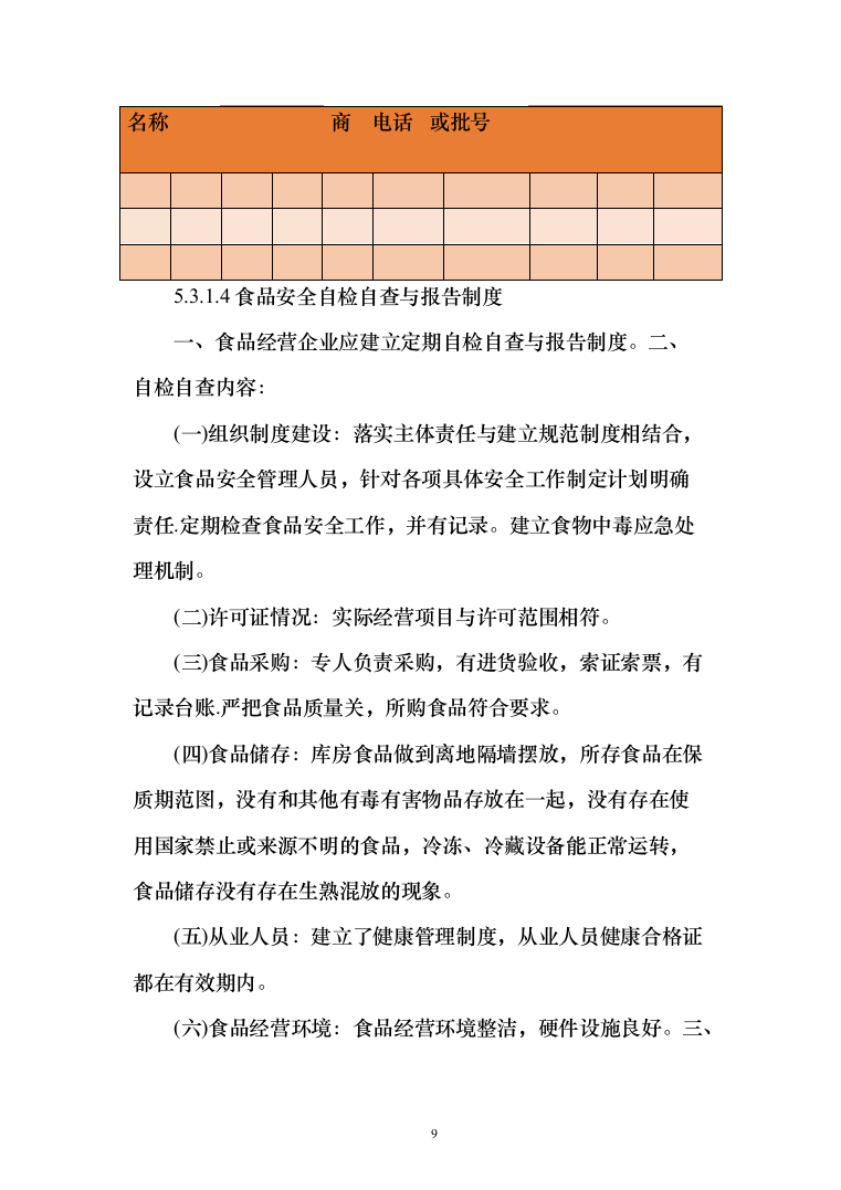 食材质量保证措施、食材配送&hellip;急方案、食材安全管理制度（技术标_170页）（2024年修订版）.docx 第9页