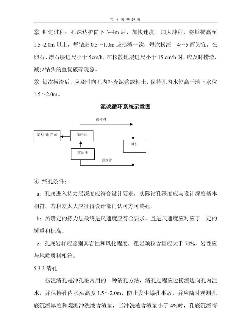 冲孔灌注桩基施工方案文档.doc 第9页