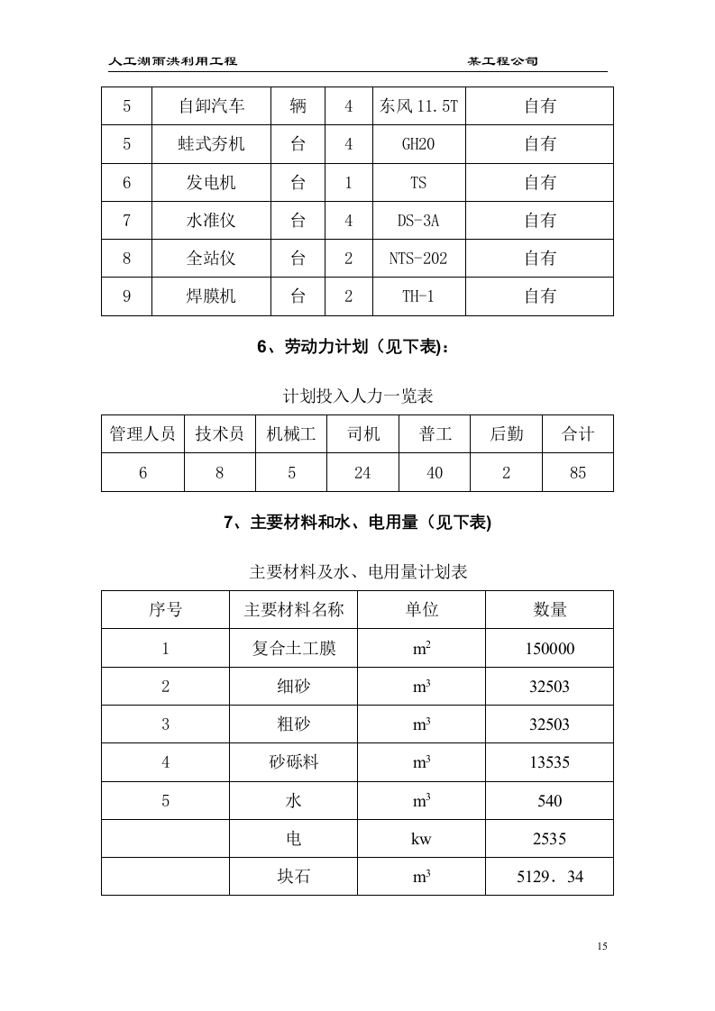 大型雨洪利用人工湖施工组织设计.doc 第15页