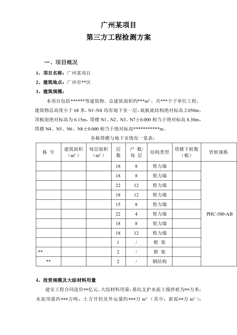广州某工程第三方检测方案.doc 第1页
