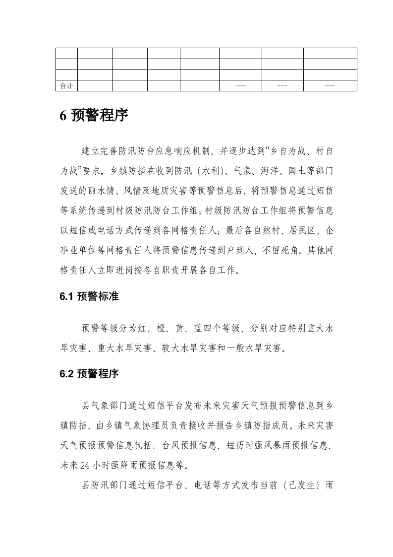 德清县XX镇防汛防台总体预案.doc 第8页