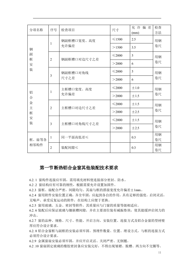 断热铝合金窗安装工程施工方案.doc 第11页