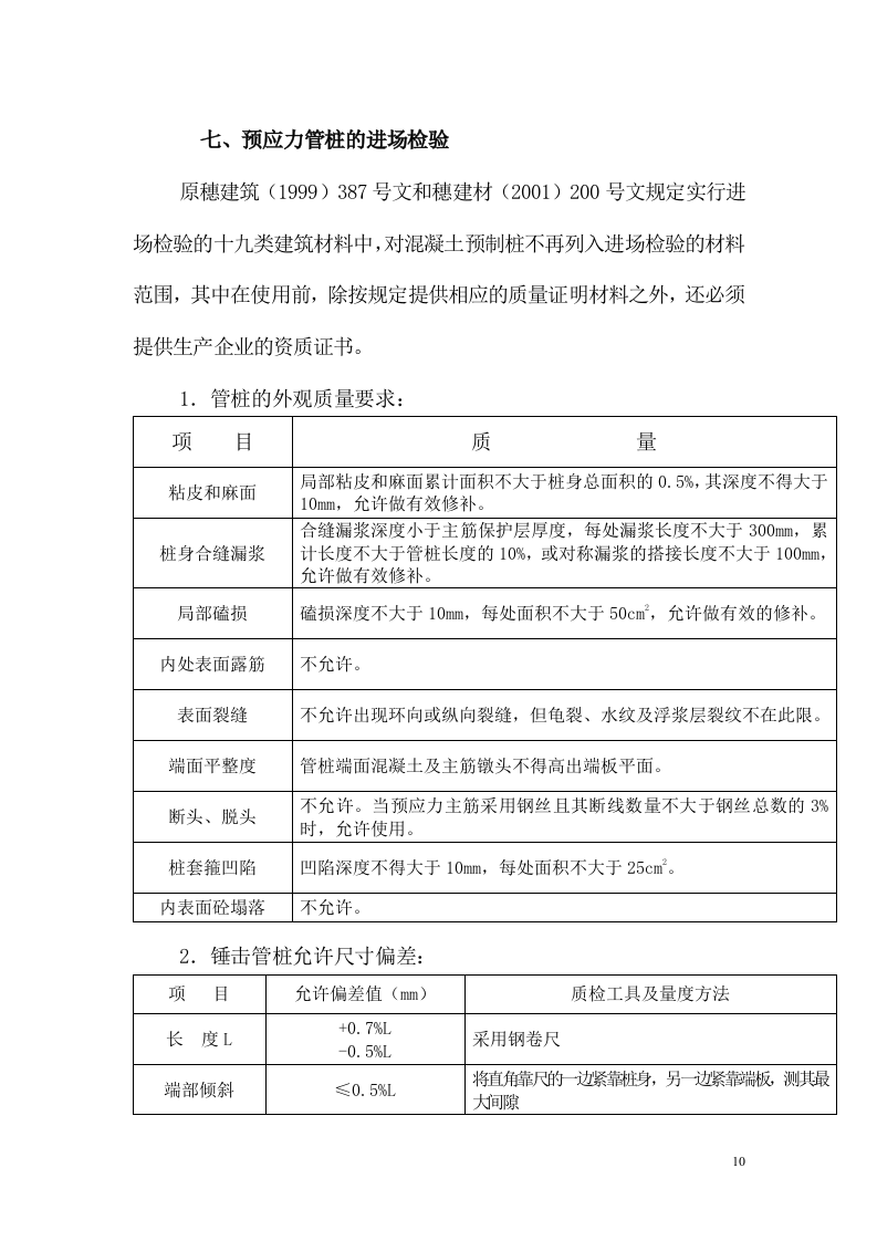 锤击桩施工方案(广州市大族高精电机有限公司).doc 第10页