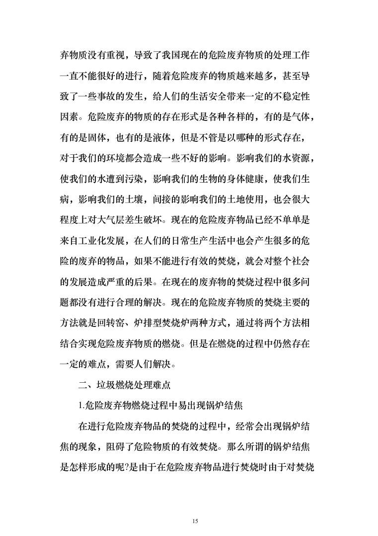 垃圾燃烧处理服务投标方案（548页）（2024年修订版）.docx 第15页