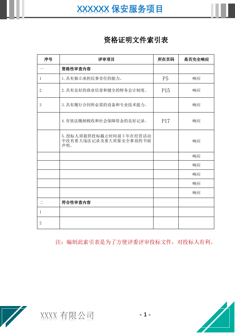 医院保安服务投标文件.docx 第2页