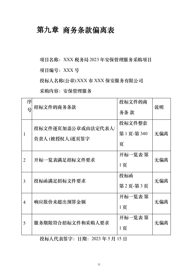 保安服务安保物业服务投标方案（332页）（2024年修订版）.docx 第11页