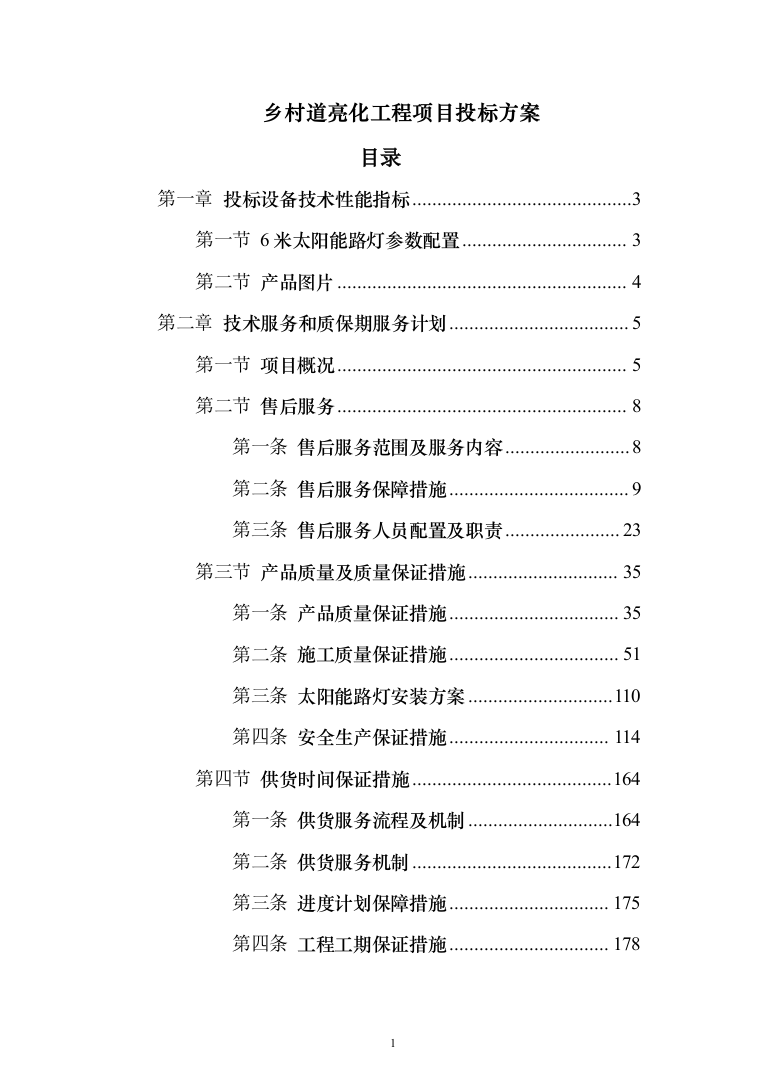 乡村道亮化工程项目投标方案（210页）（2024年修订版）.docx 第1页
