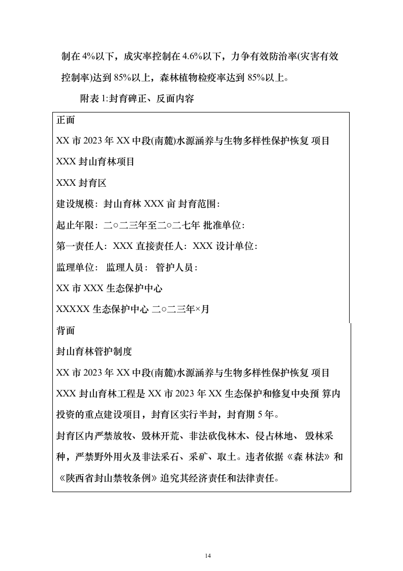 封山育林工程_投标方案（技术标231页）（2024年修订版）.docx 第14页