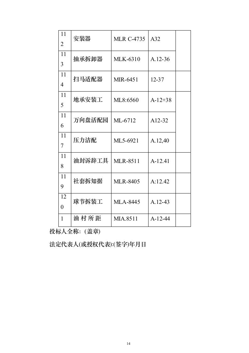 某单位车辆定点维修服务投标方案131页（2024年修订版）.docx 第14页