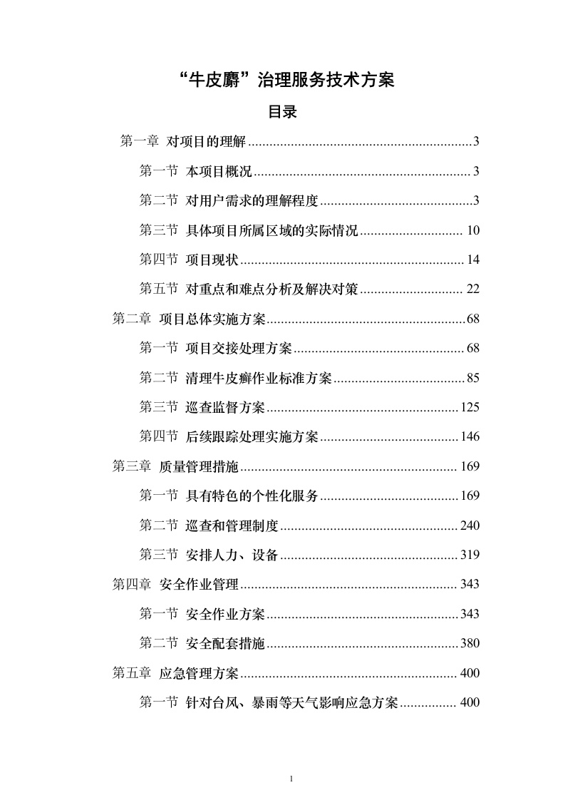 “牛皮癣”服务方案（技术标_474页）（2024年修订版）.docx 第1页