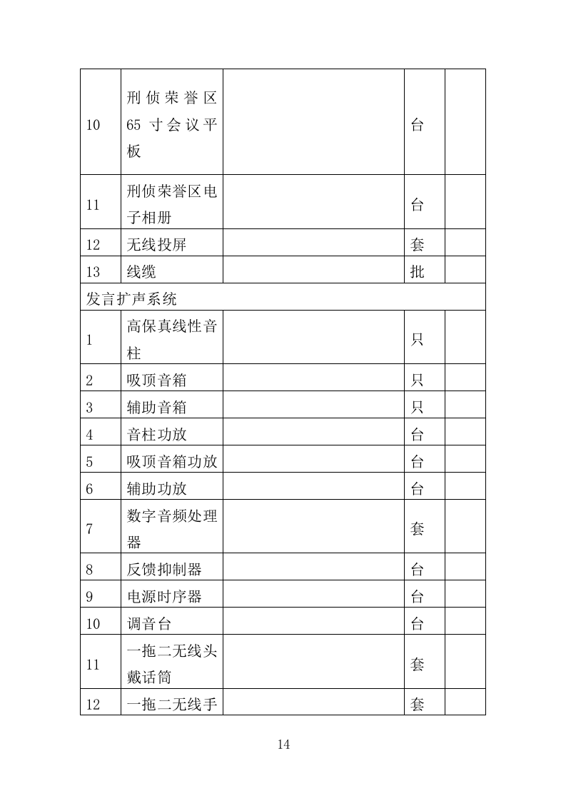 刑事侦查中心设备采购投标方案（361页）（2024年修订版）.docx 第14页