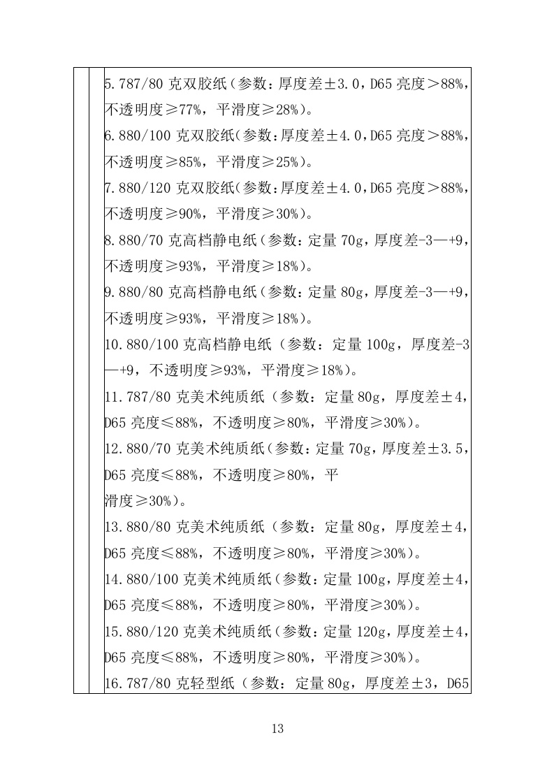 印刷专用纸张采购投标方案（437页）（2024年修订版）.docx 第13页