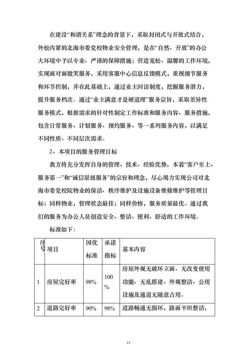 党校安保及卫生保洁设施设备管理物业服务投标方案359页（2024年修订版）.docx 第13页