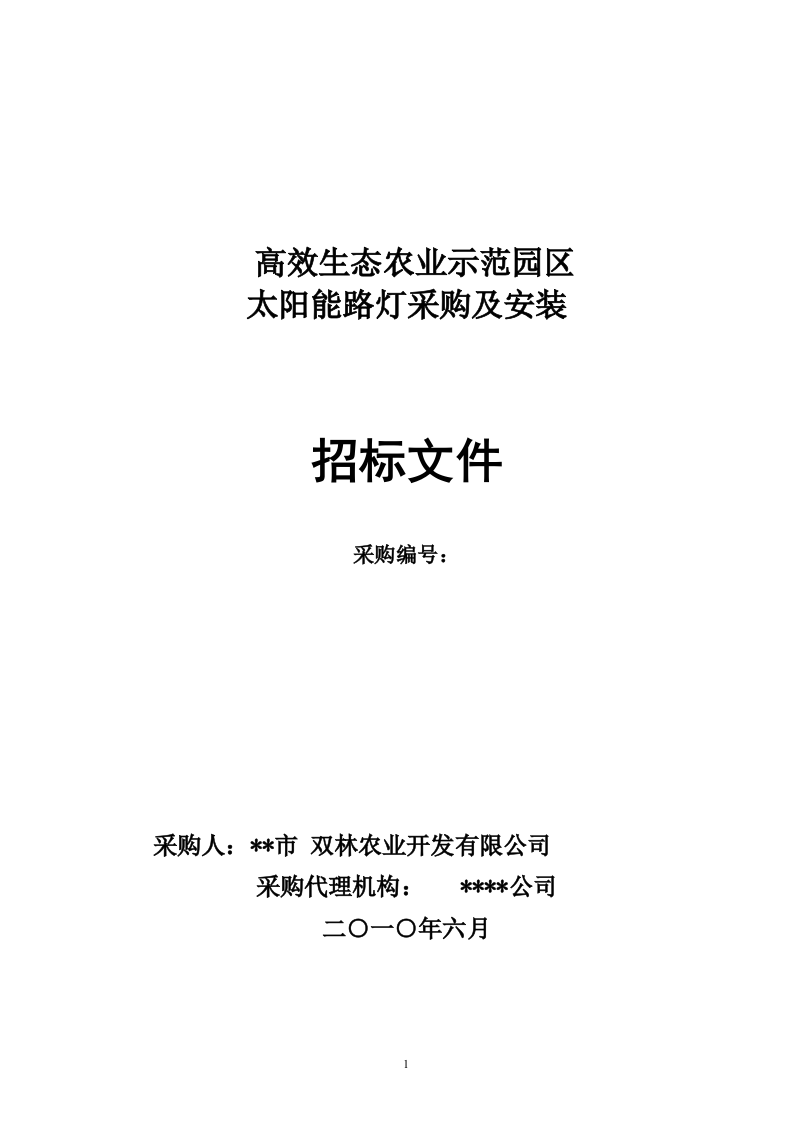 太阳能路灯招标文件41页.doc 第1页