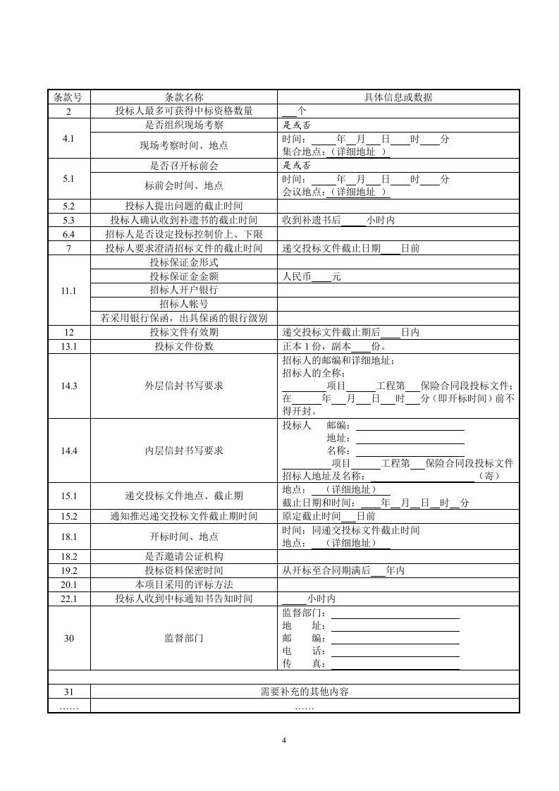 保险招标文件范本68页.doc 第5页