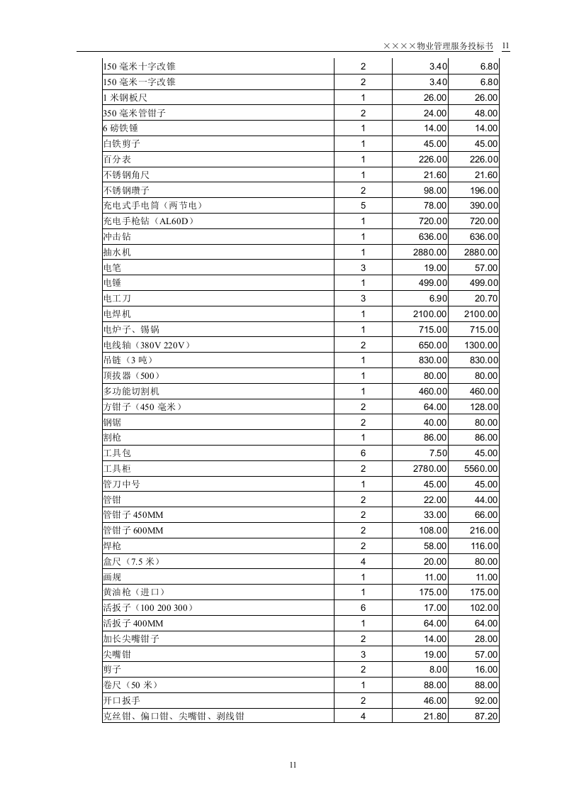 某小区物业管理服务正式投标书(55页).doc 第11页