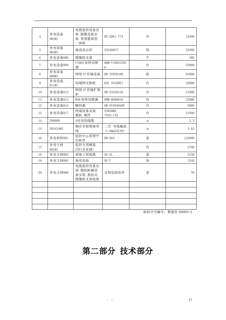 2011XXX平安城市远程数字高清视频监控系统工程投标文件136页.doc 第11页