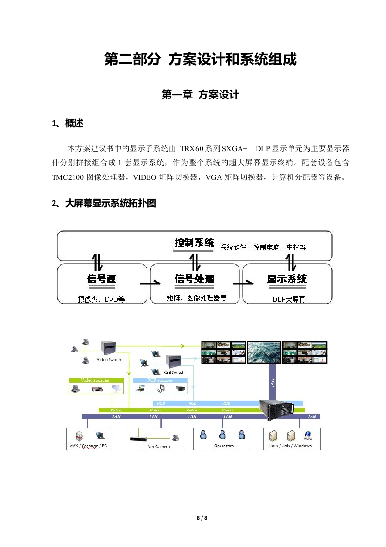DLP大屏幕系统规划方案RGB-LED83页.doc 第8页