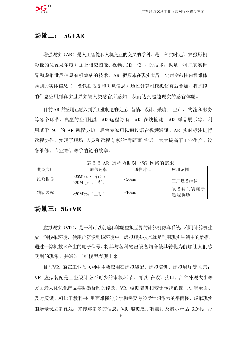 【精品】广东联通5G+工业互联网行业解决方案v1.0（201911）.docx 第9页