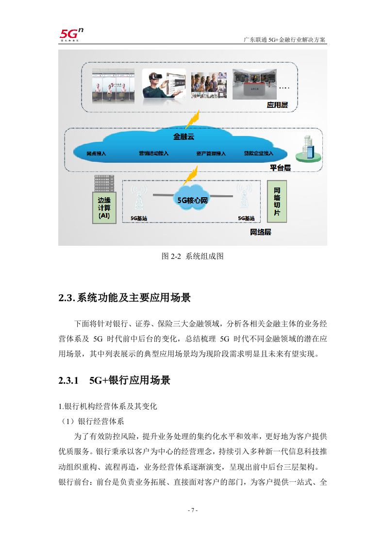 【精品】广东联通5G+金融行业解决方案v1.0.docx 第10页