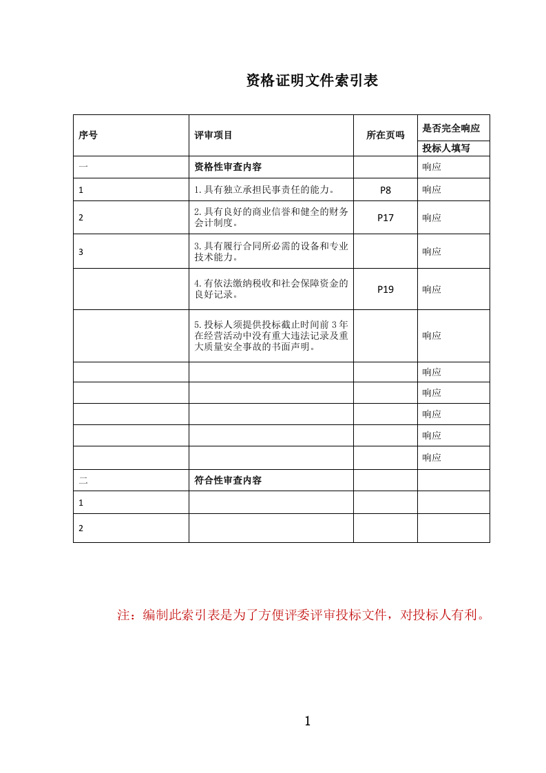 党政机关后勤安保服务投标文件.docx 第2页