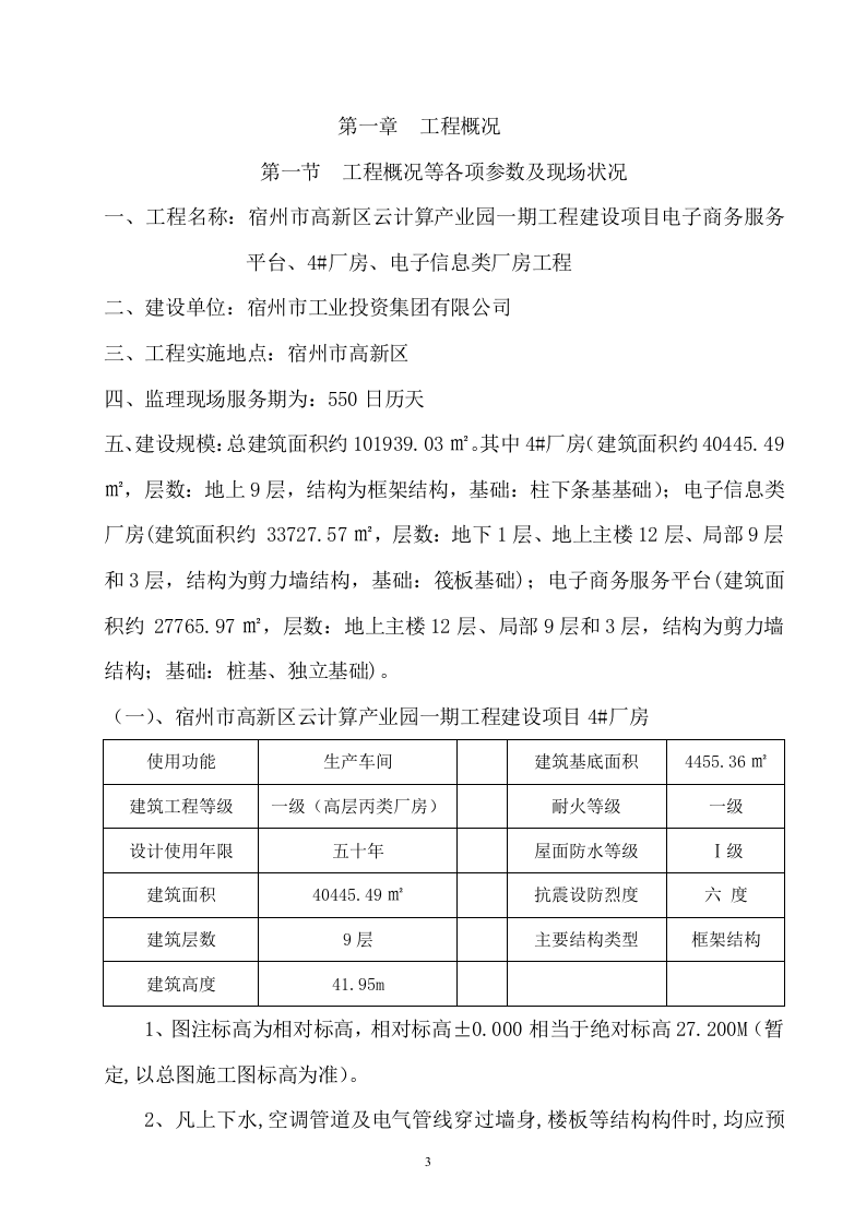 产业园一期工程监理大纲技术标404页.doc 第3页