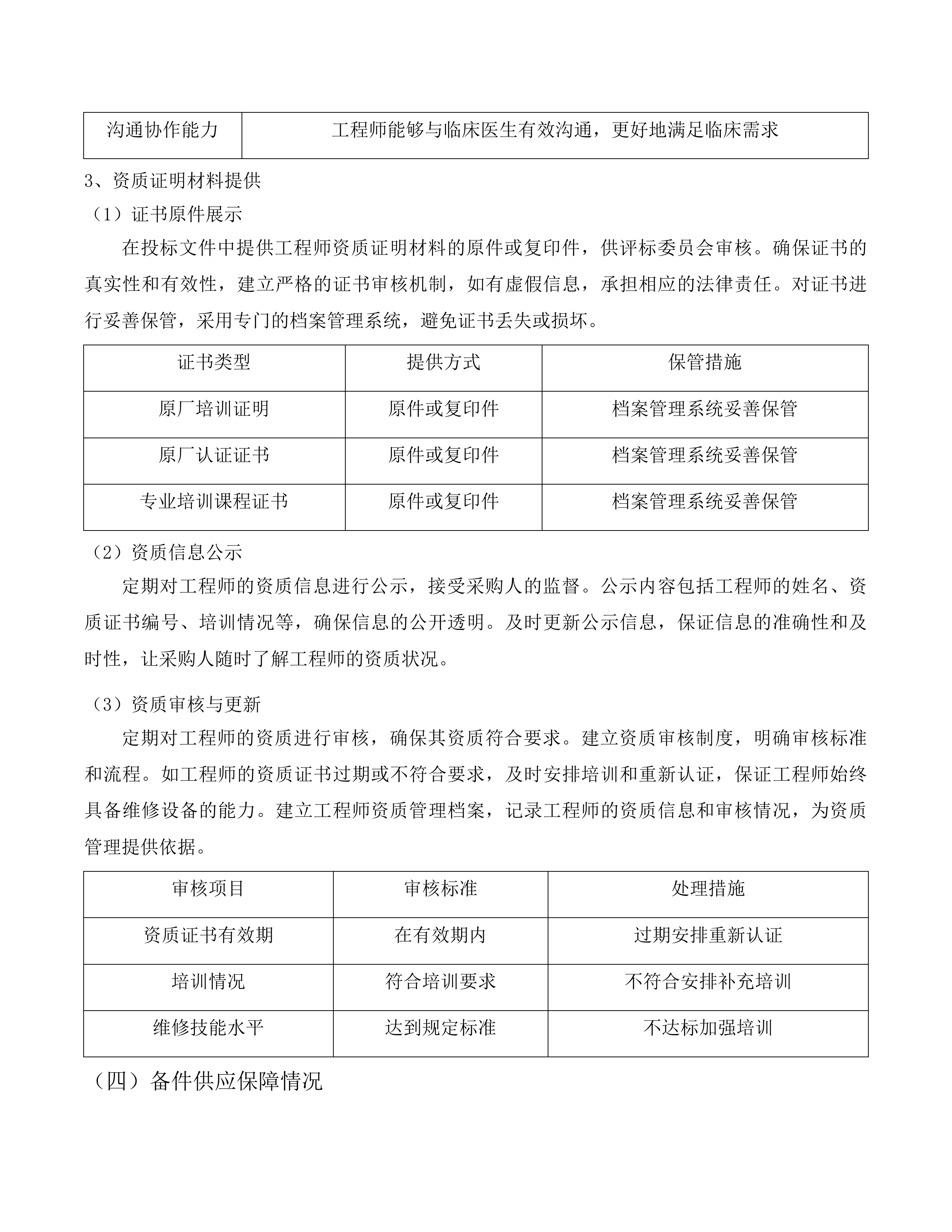 汕尾逸挥基金医院CT等4台医用设备维修保养服务项目投标方案.docx 第13页