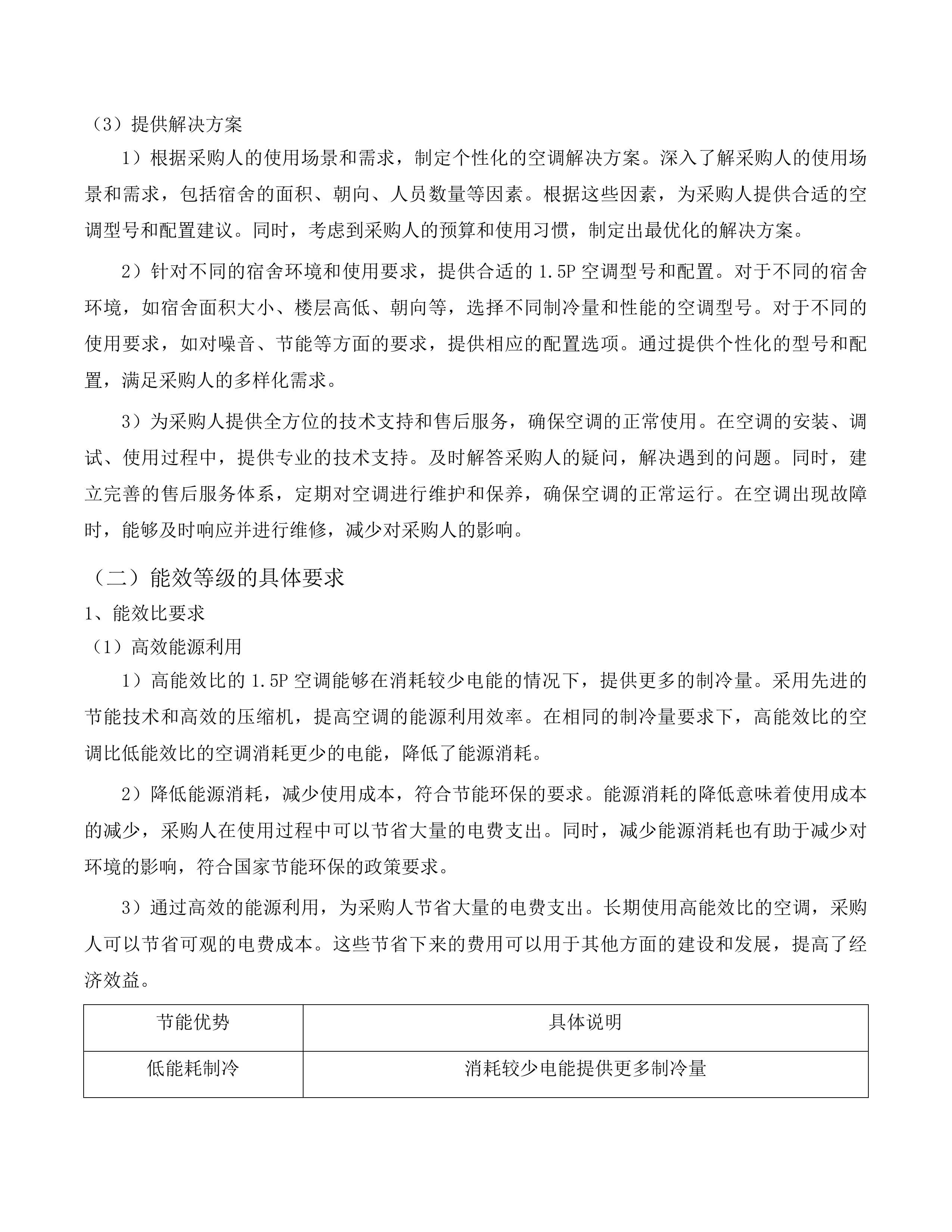 福建理工大学旗山校区研究生公寓及鼓山校区学生宿舍空调租赁服务采购项目投标方案.docx 第11页