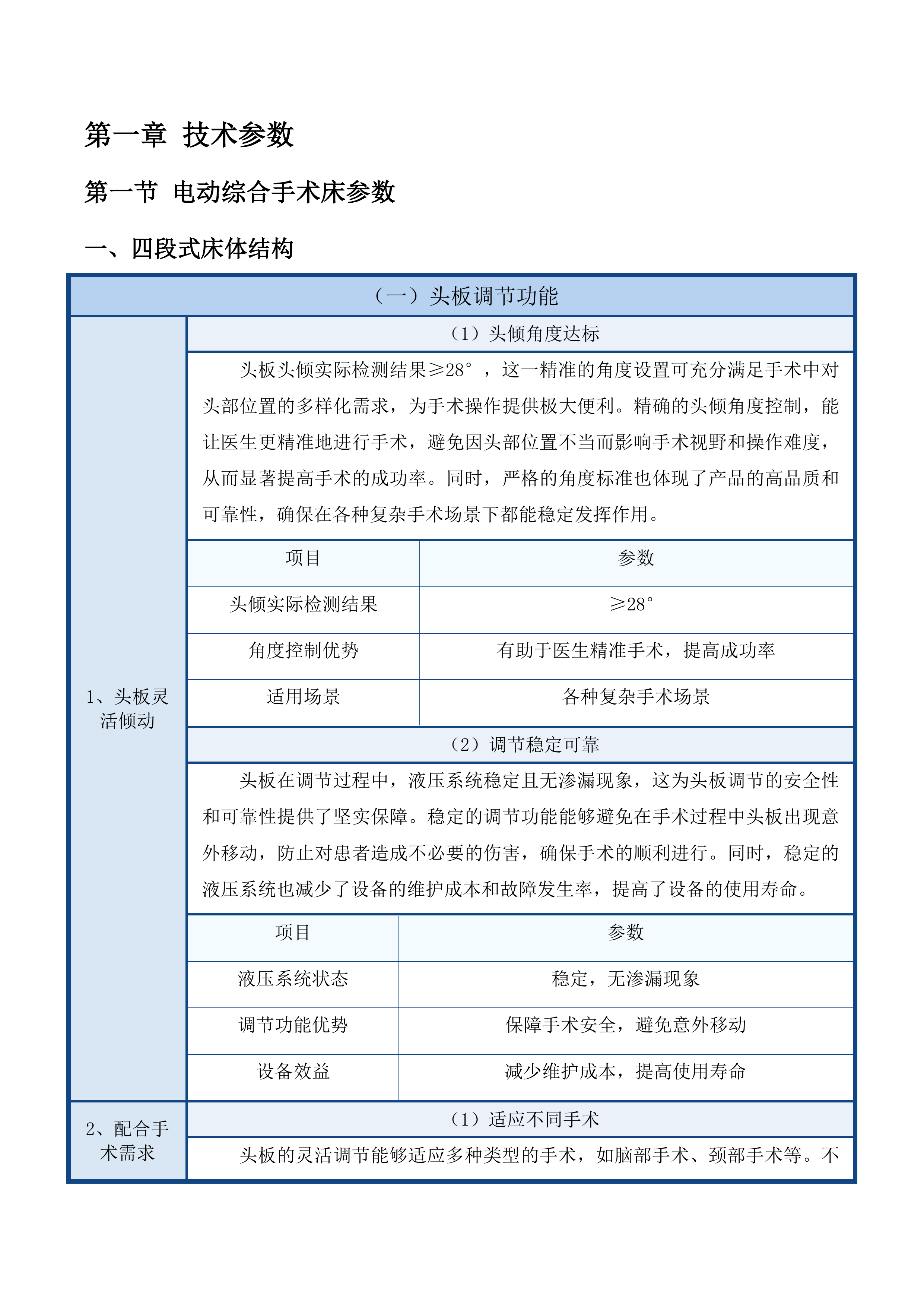 天津中医药大学第一附属医院青海医院电动综合手术床等设备采购项目投标方案.docx 第8页