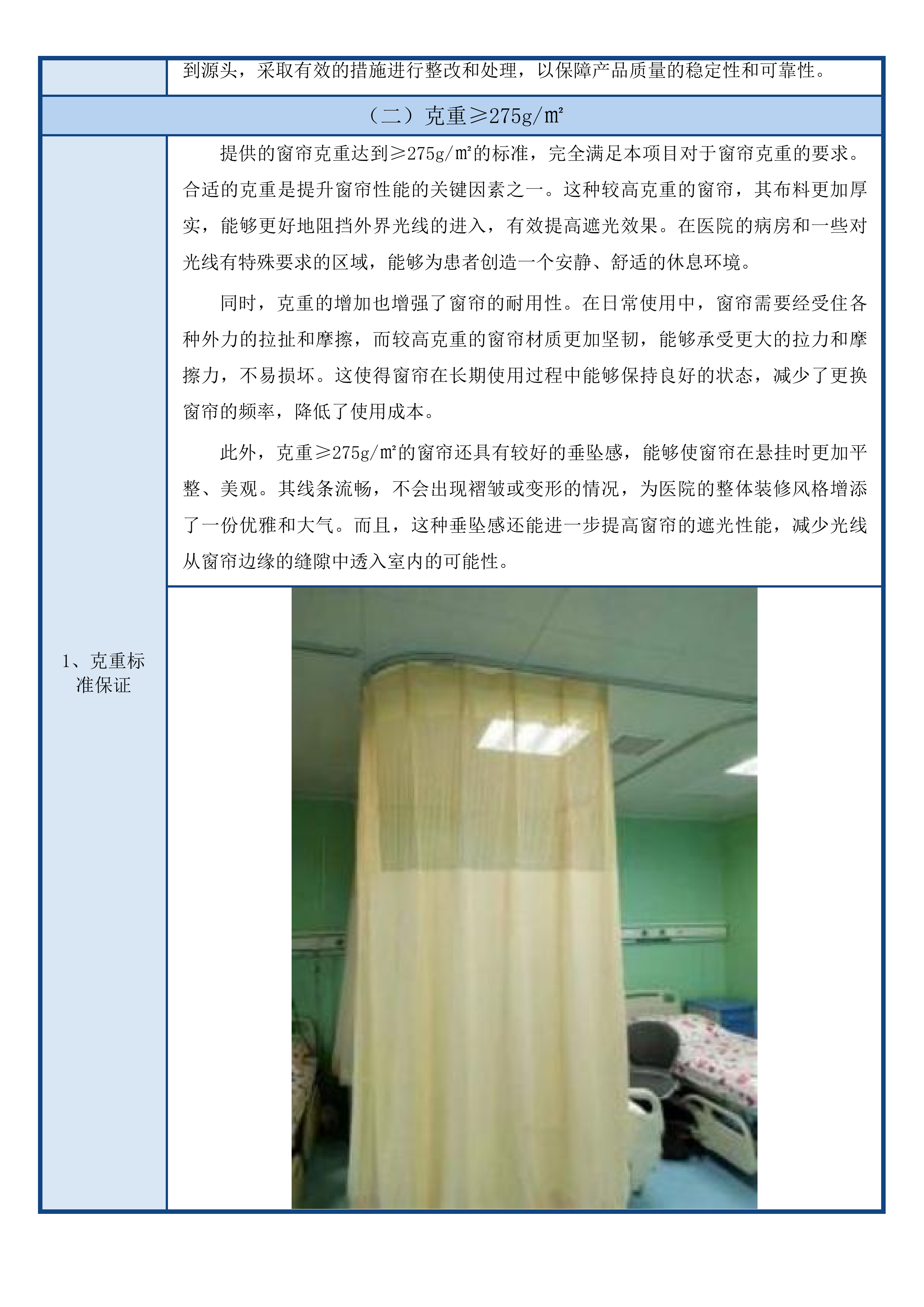 青海区域医疗中心窗帘、纱帘、隔帘、门窗、轨道等采购项目投标方案.docx 第11页