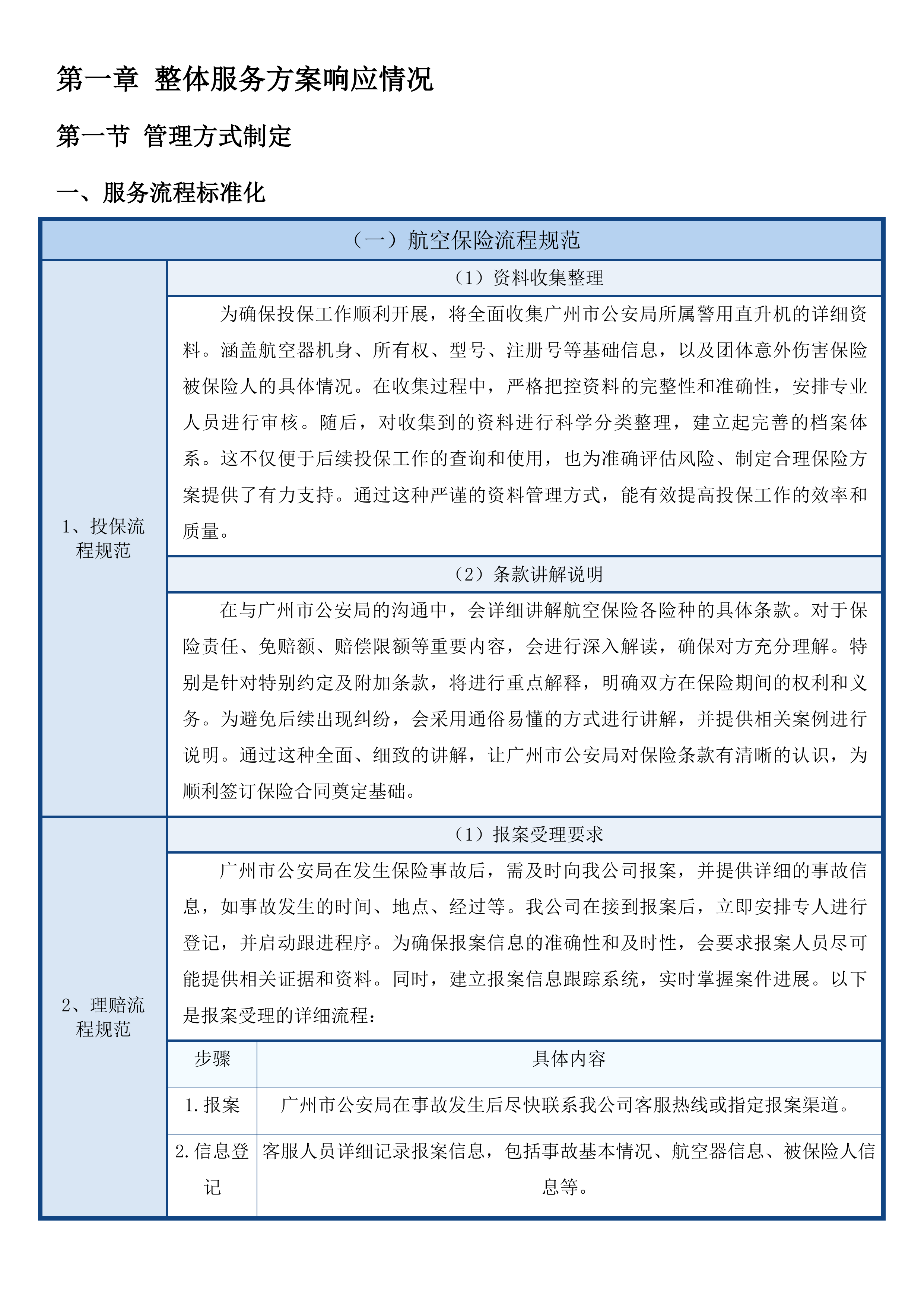 广州市公安局指挥中心2025至2026年航空保险服务项目投标方案.docx 第6页