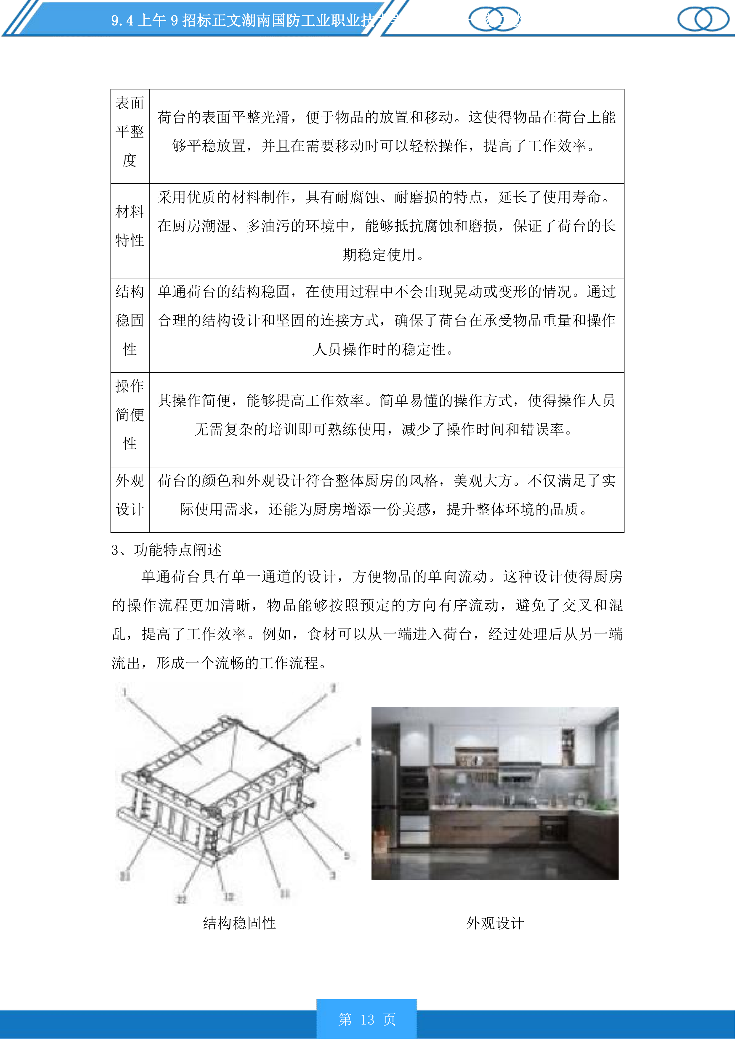 湖南国防工业职业技术学院新食堂一楼二楼设备采购投标方案.docx 第13页