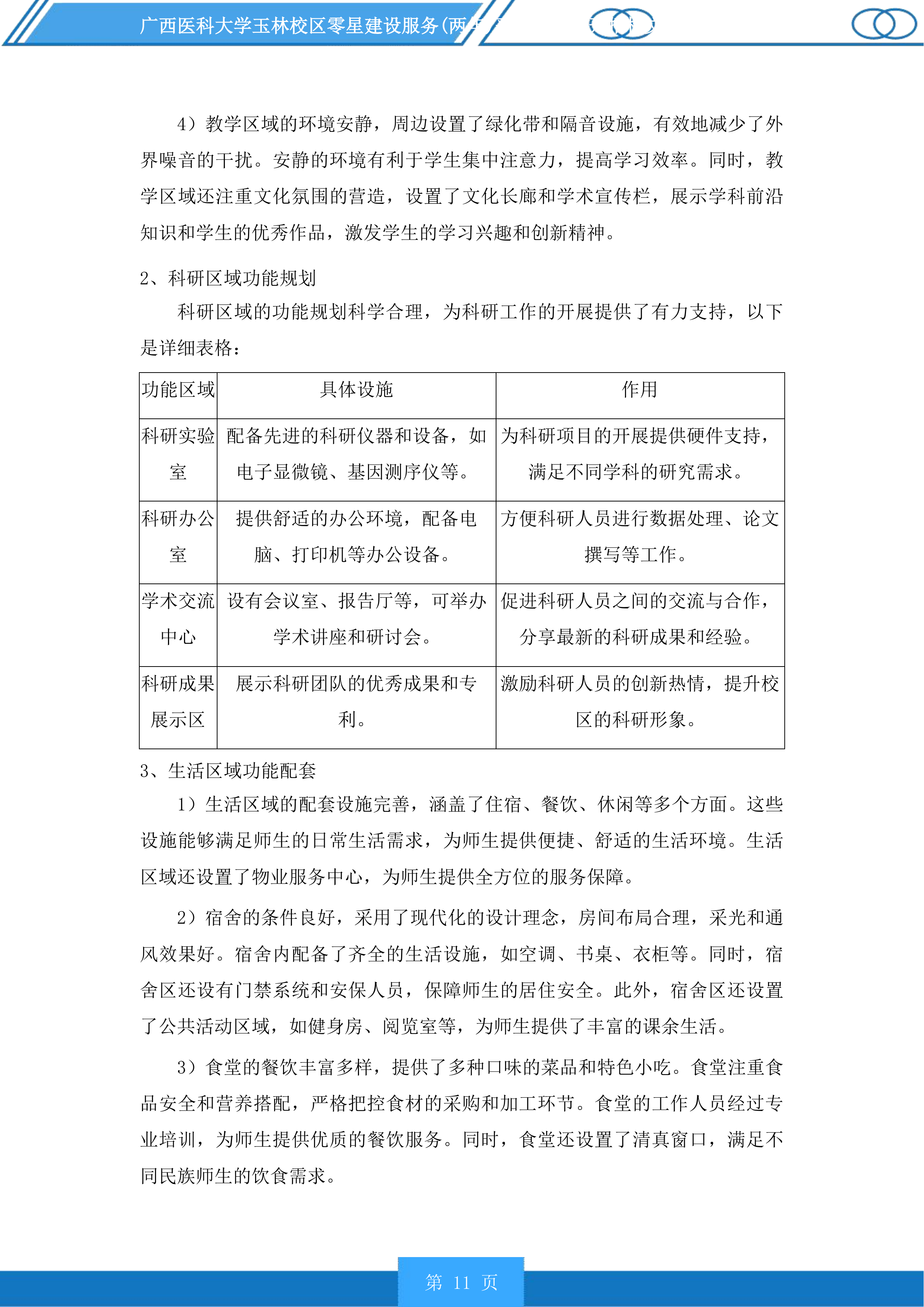 广西医科大学玉林校区零星建设服务采购项目投标方案.docx 第11页