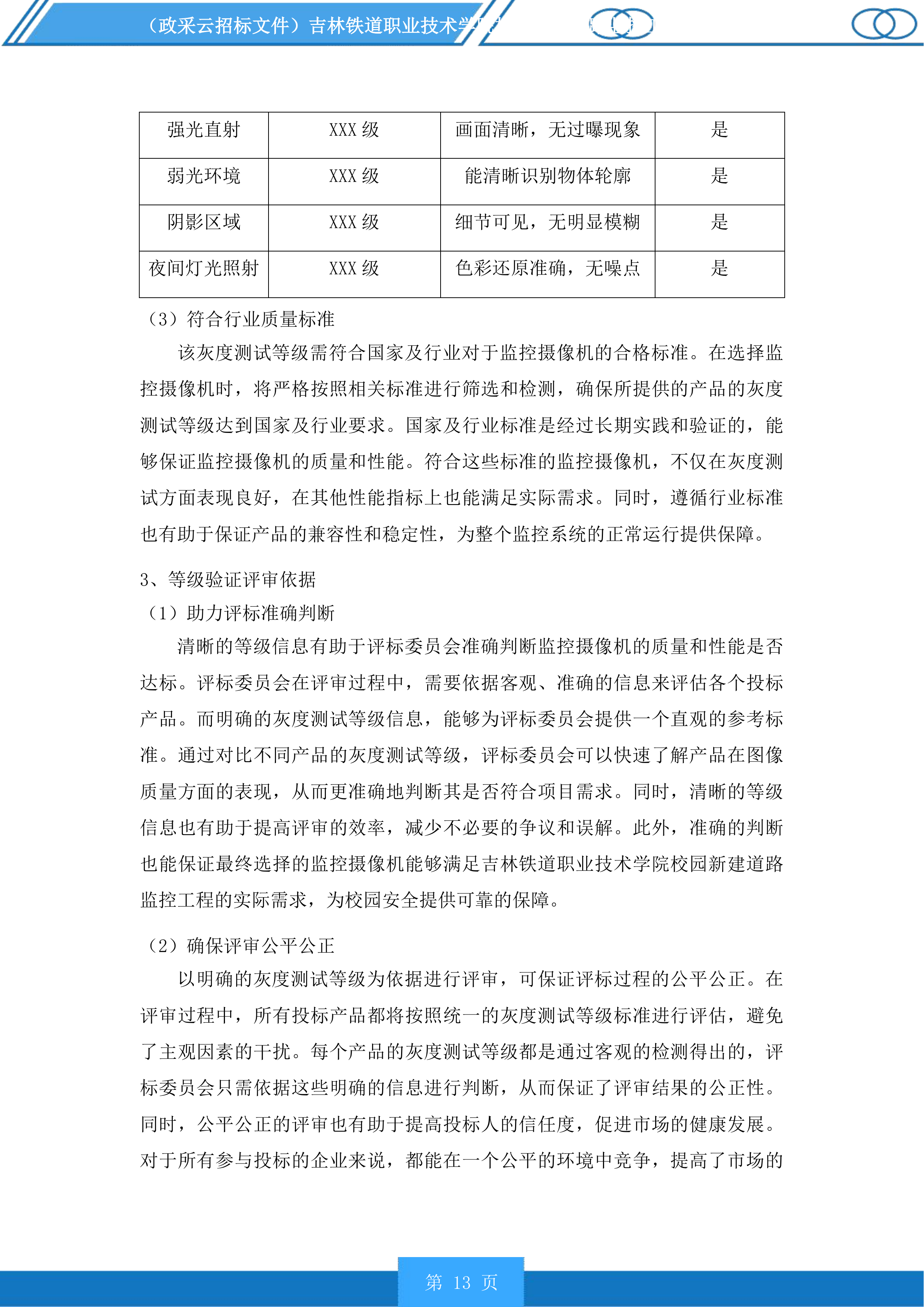 吉林铁道职业技术学院校园新建道路监控工程投标方案.docx 第13页