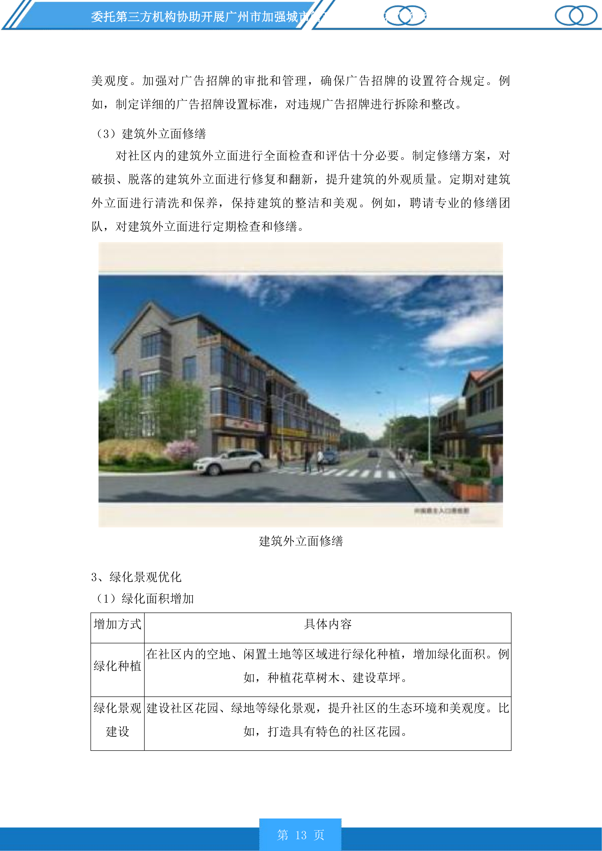 广州市加强城市管理“社区绣花”行动分类检查和推进落实“门前三包”责任制常态检查服务项目投标方案.docx 第13页