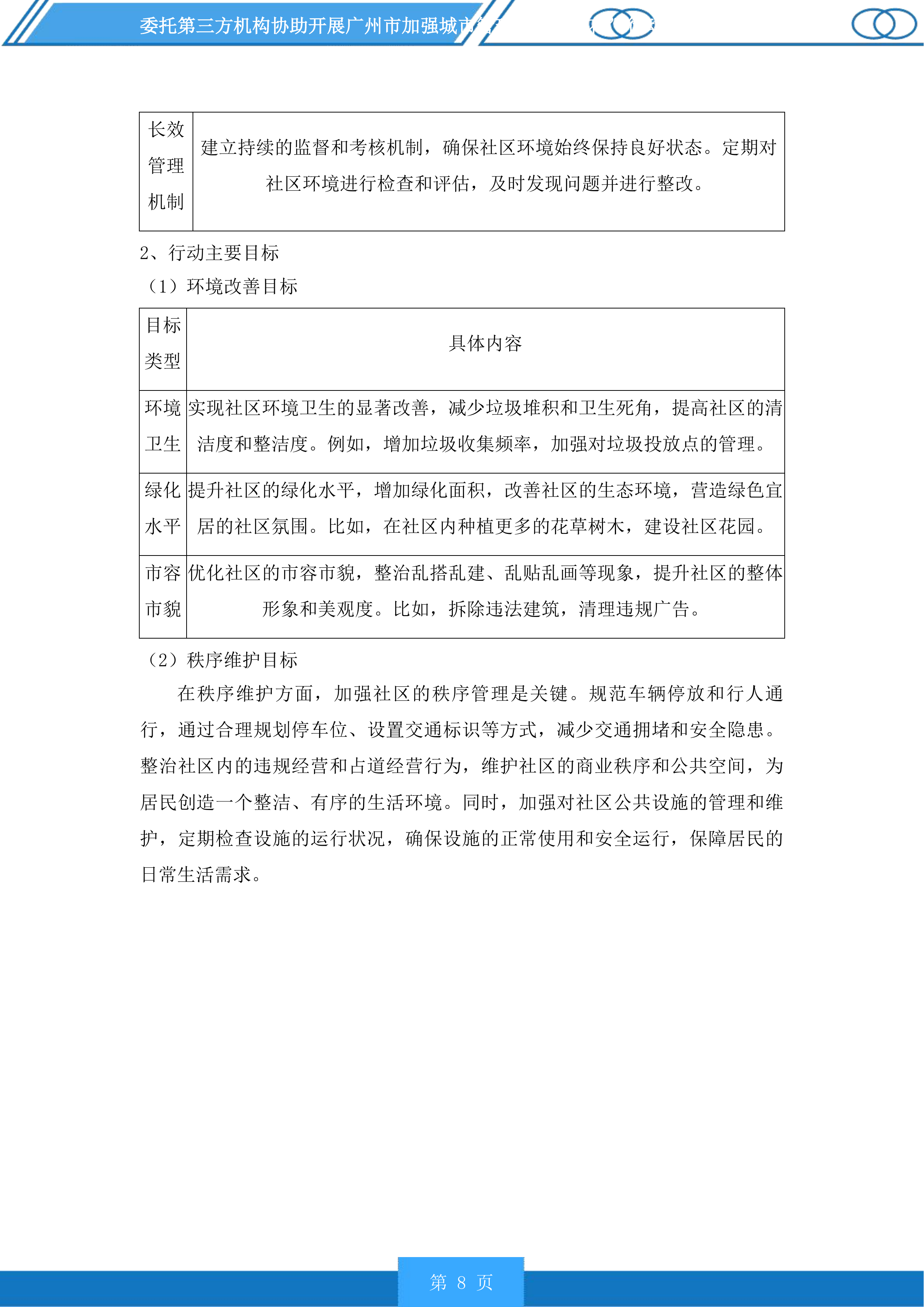 广州市加强城市管理“社区绣花”行动分类检查和推进落实“门前三包”责任制常态检查服务项目投标方案.docx 第8页