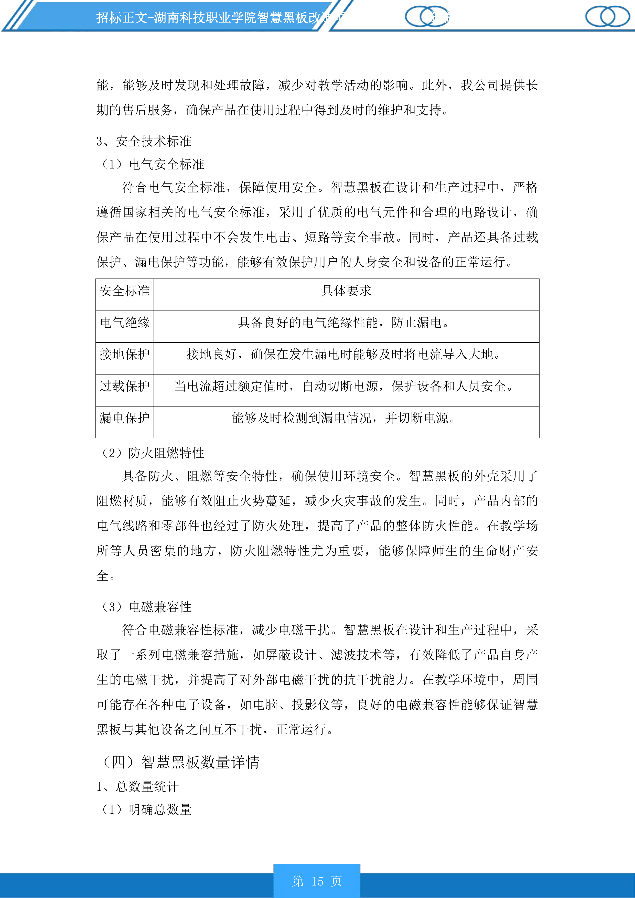 湖南科技职业学院智慧黑板改造项目投标方案.docx 第15页