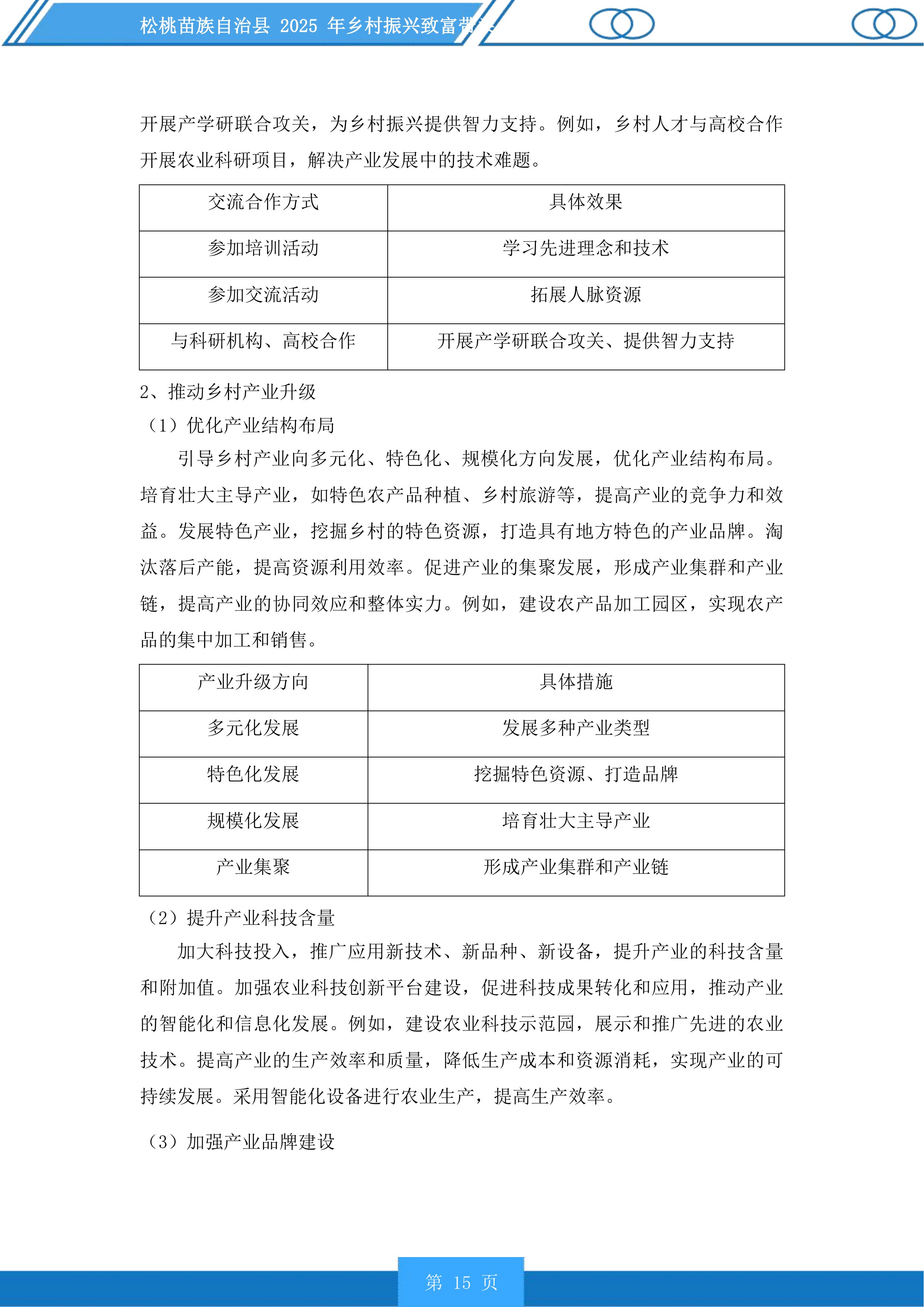 松桃苗族自治县2025年乡村振兴致富带头人培训投标方案.docx 第15页