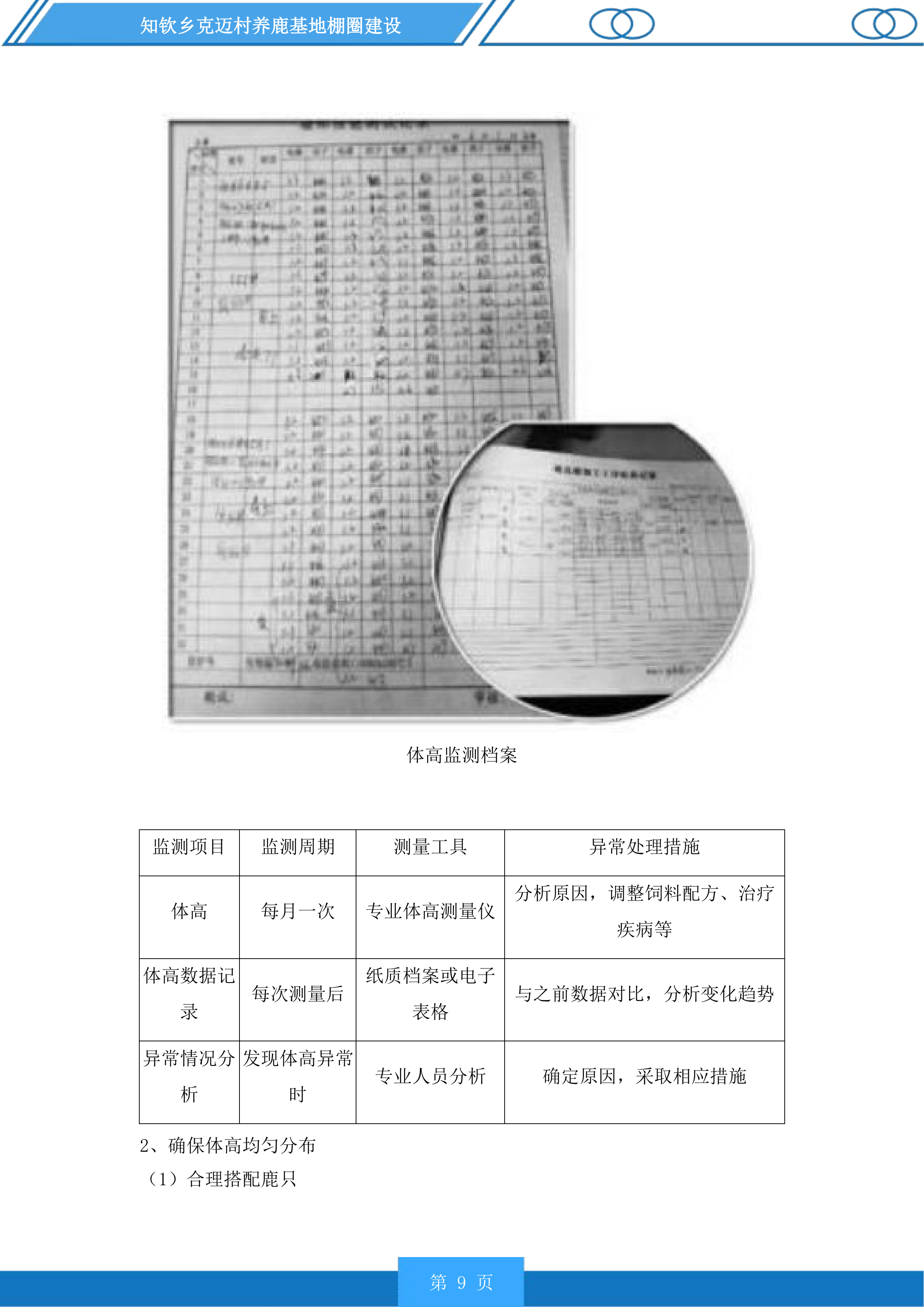 知钦乡克迈村养鹿基地棚圈建设投标方案.docx 第9页