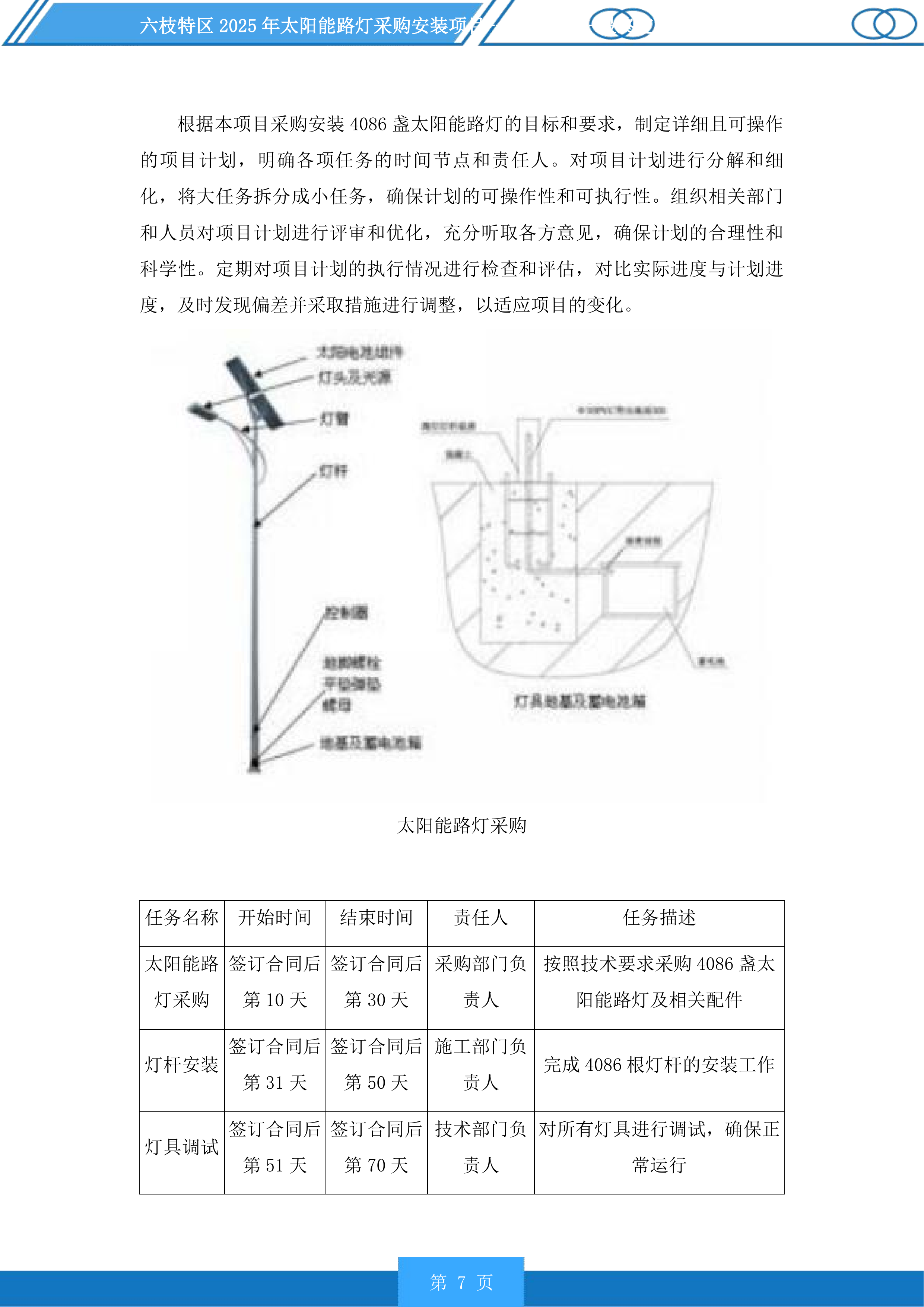 六枝特区2025年太阳能路灯采购安装项目投标方案.docx 第7页