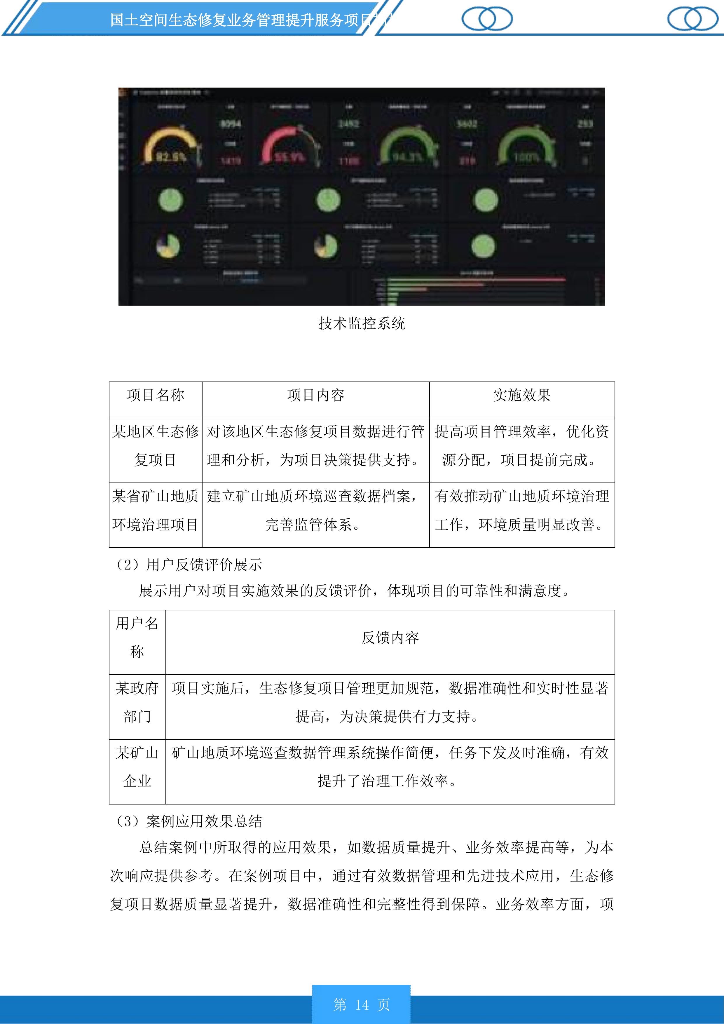 国土空间生态修复业务管理提升服务项目投标方案.docx 第14页
